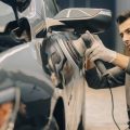 Small car dent that may require professional repair