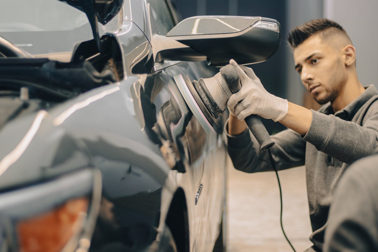 Small car dent that may require professional repair