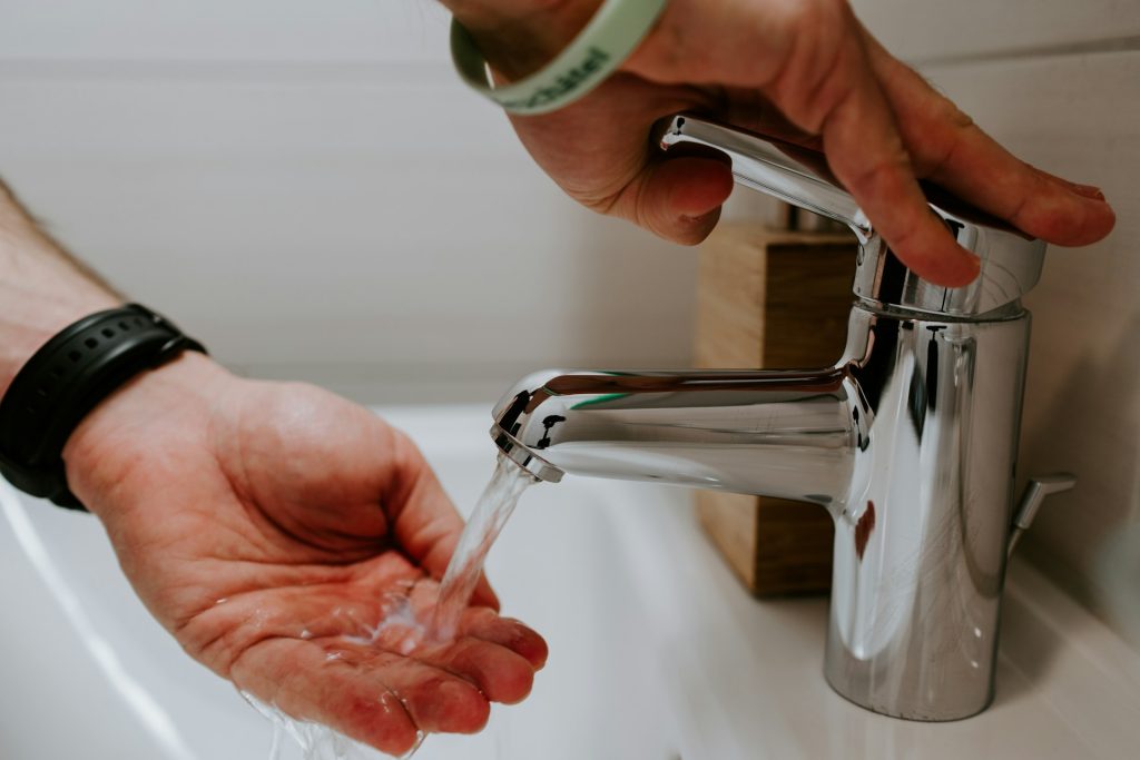 Low water pressure problem affecting household plumbing system