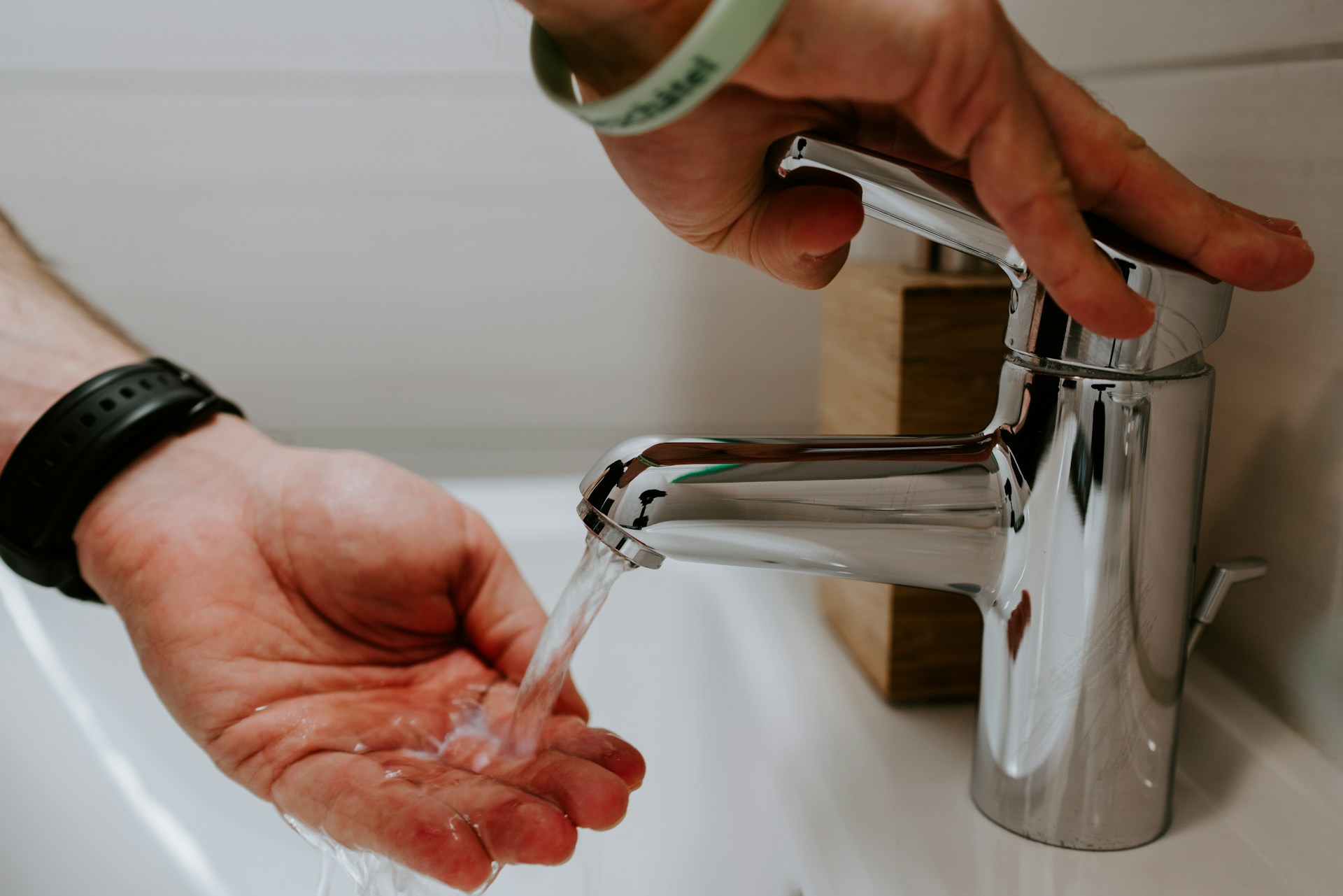 Low water pressure problem affecting household plumbing system